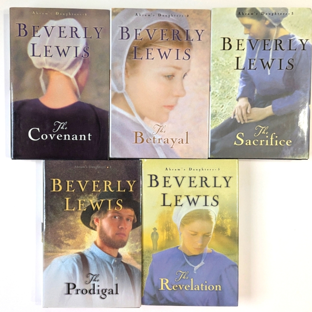 Lot of 5 Hardcover Books by Beverly Lewis - Abram's Daughters Complete Series